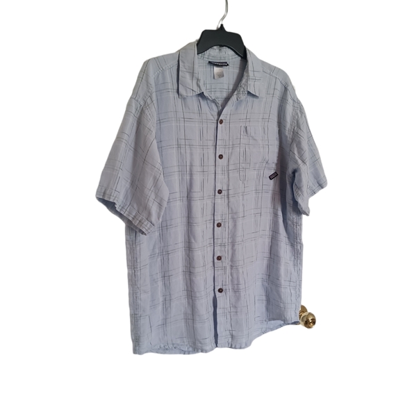 Patagonia 100% Hemp Short Sleeve Button Down Shirt - Picture 2 of 6